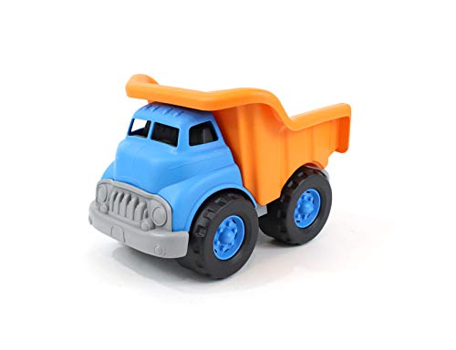Green Toys Dump Truck, Blue/Orange – Pretend Play, Motor Skills, Kids Toy Vehicle. No BPA, phthalates, PVC. Dishwasher Safe, Recycled Plastic, Made in USA.