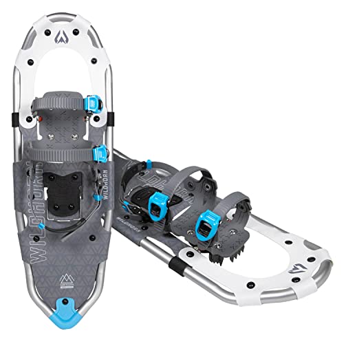 WildHorn Outfitters Sawtooth Snowshoes for Women, Mens, and Youth. Fully Adjustable Snowshoes Bindings, Lightweight Material, Hard Pack Grip Teeth