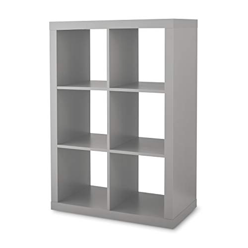 Better Homes and Gardens 6-Cube Organizer, GRAY
