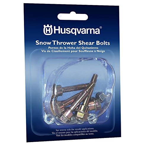 Husqvarna Shear Bolts & Nuts Kit for 2 Stage Snow Blowers/Throwers (6 Pack) 570XP, 575XP, 576XP/ 580790401, 588077502, 539976978, 595086601