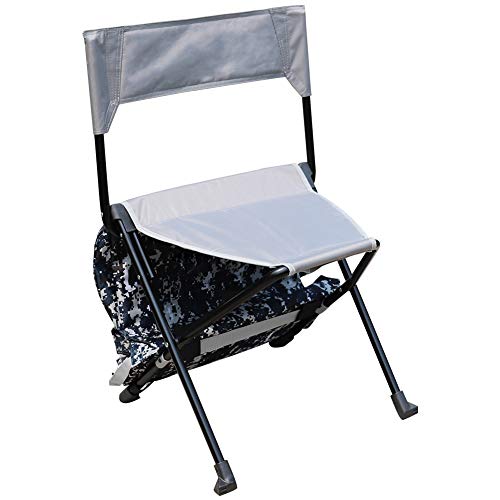 Zenree Portable Backpack Camping and Sports Chair, Grey Camo