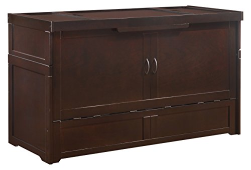 Night & Day Furniture Murphy Cube Cabinet Bed, Queen, Chocolate
