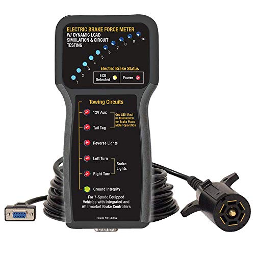 Innovative Products Of America – 9107A Electric Brake Force Meter w/Dynamic Load Simulation and Circuit Testing Black