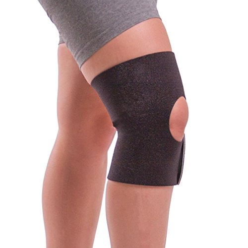 BraceAbility Plus Size Non-slip Knee Support | Comfortable No-Sweat Womens and Mens Brace for Sore Knees, Sprains, Arthritis Joint Pain Relief while Walking, Working Out, Sitting & Standing (Large)