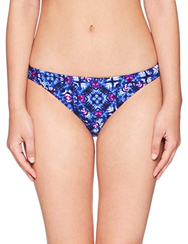 TYR Women’s Santa Cruz Blake Mini Bikini Bottom, Navy/Purple, Medium