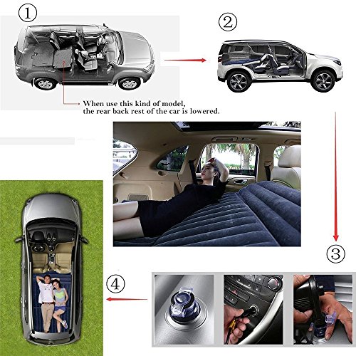 Berocia SUV Air Mattress, Thickened Car Bed Inflatable Home Air Mattress Portable Camping Outdoor Mattress, Flocking Surface, Fast Inflation (Mattress 1) | The Storepaperoomates Retail Market - Fast Affordable Shopping