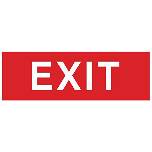 Basic EXIT Door/Wall Sign -Red – Large