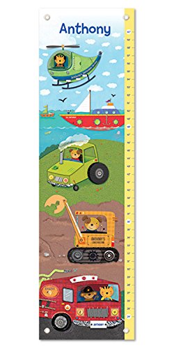 Personalized Growth Chart for Kids, Construction – I See Me!