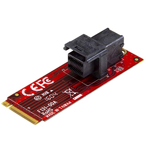 StarTech.com U.2 to M.2 Adapter – for 1 x U.2 PCIe NVMe SSD – M.2 PCIe x4 Host Interface – U.2 SSD – M.2 PCIe Adapter – U.2 Drive (M2E4SFF8643)