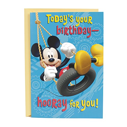 Hallmark Birthday Card for Kids with Sound (Plays Mickey Mouse Clubhouse Theme)