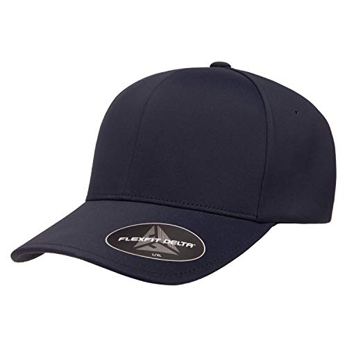 Flexfit mens Flexfit Delta Seamless Cap Hat, Dark Navy, Small-Medium US