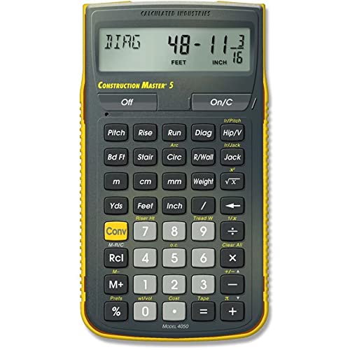 Calculated Industries 4050 Construction Master 5 Feet-Inch-Fraction, construction-math calculator