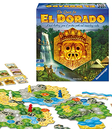Ravensburger The Quest for El Dorado: Golden Temples Adventure Family Game For Ages 10 & Up