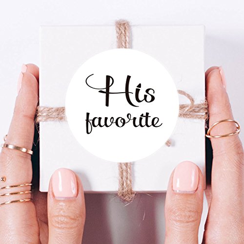 80-Pack- 2” White his Favorite & her Favorite Wedding Stickers, Wedding Favor Stickers Labels | The Storepaperoomates Retail Market - Fast Affordable Shopping