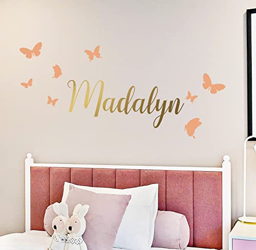 Kids Name Wall Decal/Kids room/Nursery decal/Custom name sticker/Personalized Wall Decal/Baby Name Decal/butterfly name