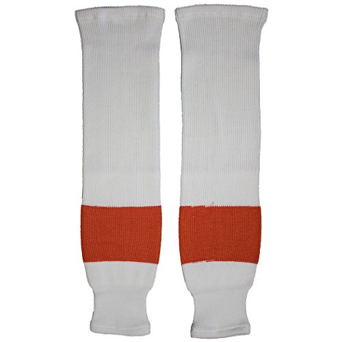 TronX Philadelphia Knit Hockey Socks (28 Inch – White)