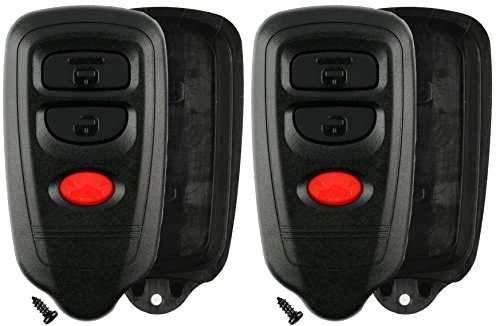 KeylessOption Keyless Entry Remote Car Key Fob Shell Case Pad Cover for Isuzu Rodeo Passport HYQ1512R (Pack of 2)
