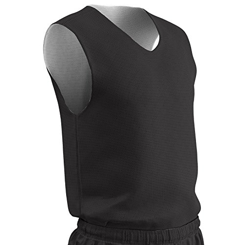 CHAMPRO Standard Zone Reversible Basketball Jersey, Black, XXX-Large