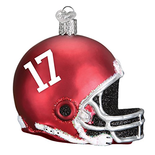 Old World Christmas Ornaments: University of Alabama Glass Blown Ornaments for Christmas Tree, Helmet