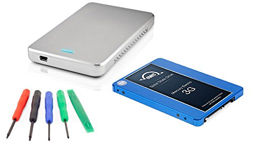 OWC 500GB 2.5″ Mercury Electra 3G SSD 7mm, Express USB 2.0 Enclosure 5 Piece Toolkit DIY Drive Upgrade Kit