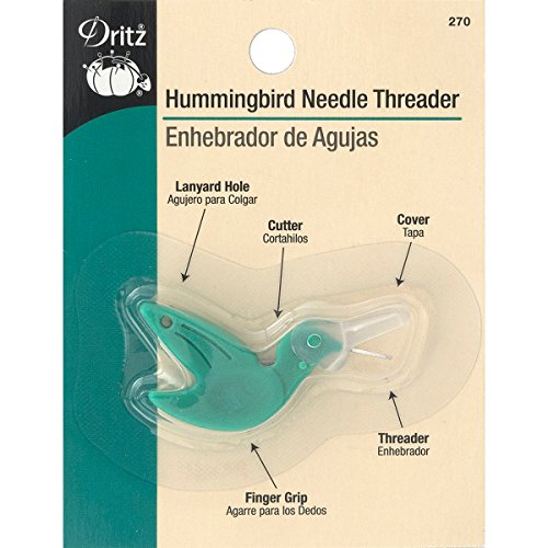 Dritz 270 Hummingbird Needle Threader , Green