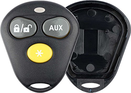 KeylessOption Keyless Entry Remote Control Starter Car Key Fob Case Shell Outer Cover 2 Button Pads For Viper Aftermarket Alarm