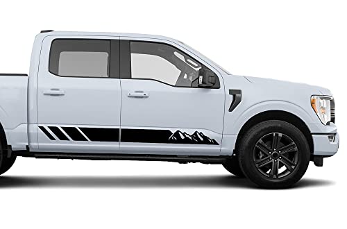 Mountain Stripes Decals Stickers Graphics Compatible with Ford F150 All Generations (2900B)
