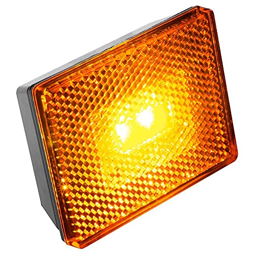 Lumitronics Reflector/Clearance LED Marker Light w/Stud Mount (Amber Lens)