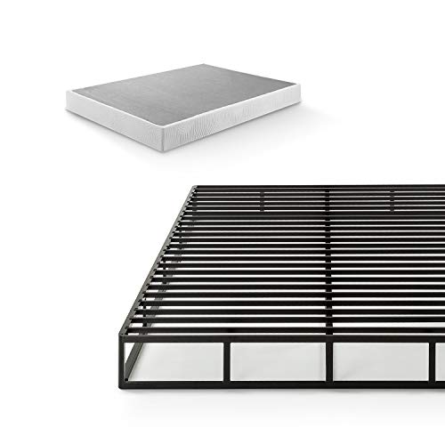 ZINUS Quick Lock Metal Smart Box Spring / 7.5 Inch Mattress Foundation / Strong Metal Structure / Easy Assembly, Queen, White