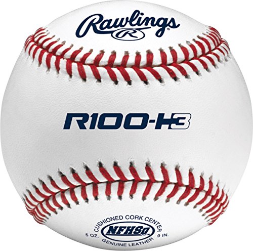 Rawlings | NFHS NOCSAE High School Game Baseballs | R100-H3 | Game/Practice Use | 12 Count