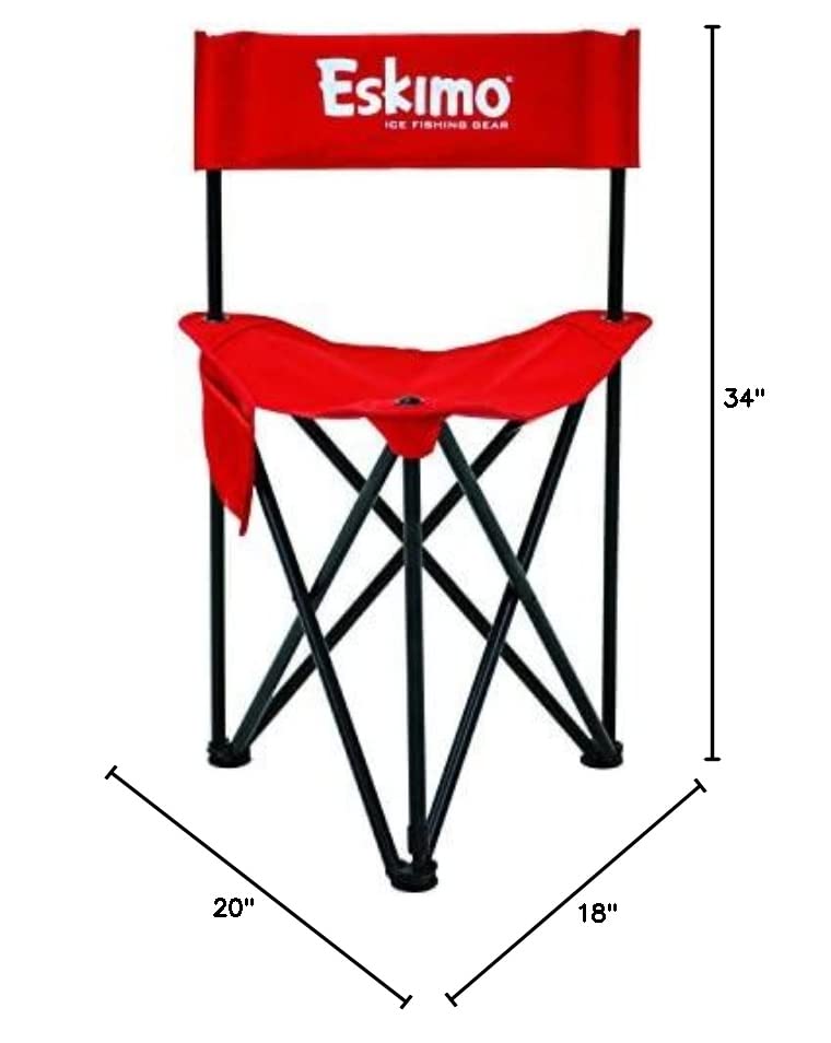 Eskimo® XL Folding Ice Chair, Portable Chairs, Red/Black, 27613 | The Storepaperoomates Retail Market - Fast Affordable Shopping