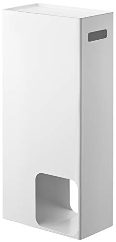 Yamazaki Home Bathroom Tissue Storage Stand | Steel | Toilet Paper Stocker, One Size, White