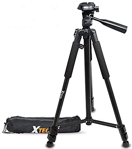 Xtech Pro Series 72� inch Tripod with Carrying Case, 3 Way Pan-Head for Canon, Nikon, Olympus, Sony, Fuji, Samsung, Panasonic, Pentax and Other Similar Digital Cameras and Camcorders