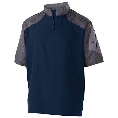 Holloway Sportswear Raider Short Sleeve Pullover 3XL Carbon Print/Navy