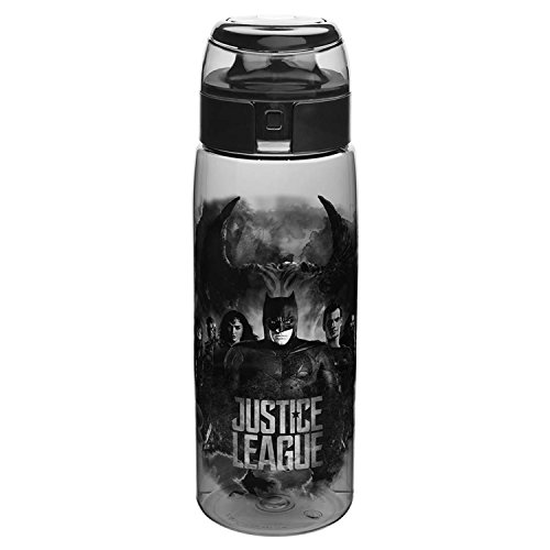 Zak Designs DC Comics Justice League Movie Water Bottle with Loop BPA-Free 25 Ounces