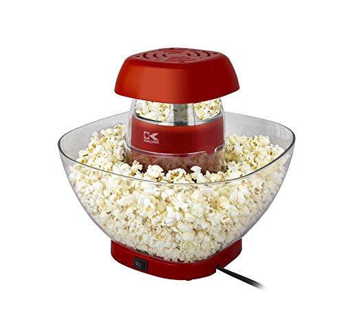 Kalorik Hot Air Volcano Popcorn Maker, Family Size Healthy Traditional No Oil Required Fast n Easy, Low Calorie Snack.