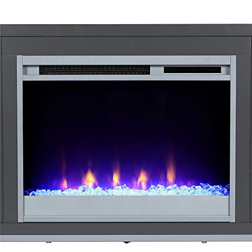 Ameriwood Home Lumina Fireplace Stand for TVs, up to 70″, Graphite Gray | The Storepaperoomates Retail Market - Fast Affordable Shopping