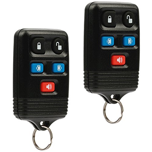 Key Fob Keyless Entry Remote Shell Case & Pad fits Ford Winstar Freestar Expedition, Set of 2