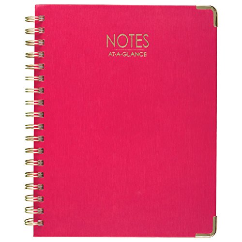 AT-A-GLANCE Notebook, 6-1/2″ x 9-1/2″, Ruled, 80 Sheets, Harmony Collection, Track Goals and Wins, Pink (6099-406-27)