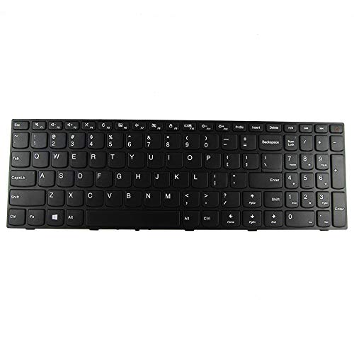 Abakoo New Keyboard Compatible with Lenovo IdeaPad 110-15ISK Laptop US Non-Backlit with Frame