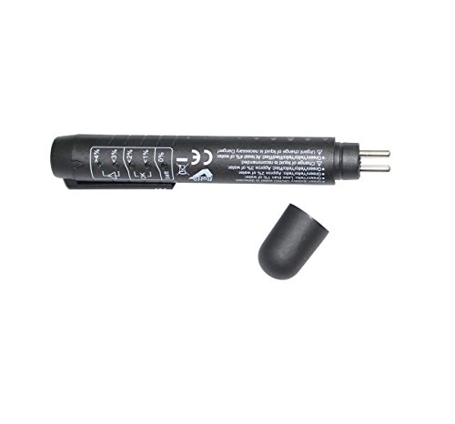 ITEQ Brake Fluid Liquid Tester Pen with 5 LED Indicators, Calibrated For DOT3 DOT4 Brake Fluid