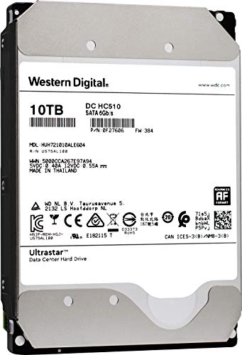HGST WD Ultrastar DC HC510 10TB 7200 RPM SATA 6Gb/s 3.5″ Helium Platform Enterprise Hard Disk Drive – HUH721010ALE604 (0F27606)