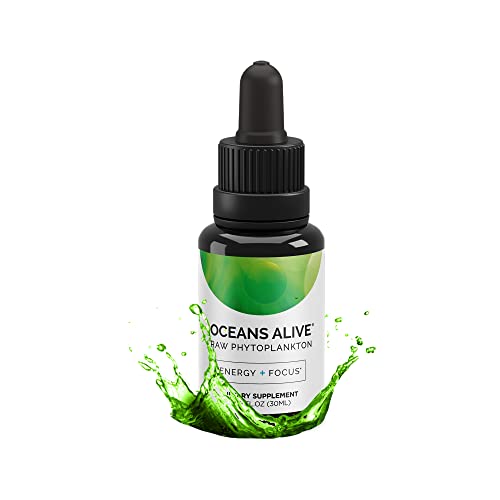 Activation Products – Oceans Alive, Marine Phytoplankton Brain Supplements for Memory and Focus, Liquid Marine Supplements, Microalgae Vitamins for Energy and Tiredness for Women and Men, 30 ml