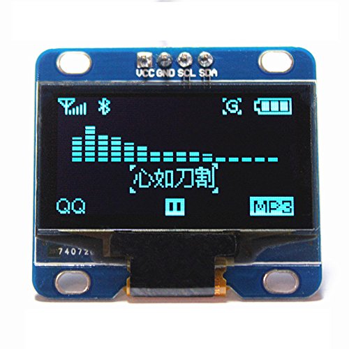 DIYmall 1.3″ Blue OLED Display Module I2C IIC Serial 128X64 LCD LED Screen SH1106 Driver for Arduino Raspberry Pi