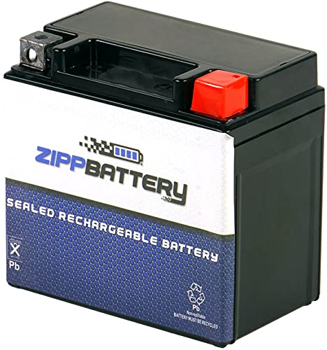 Zipp Battery YTZ7S Maintenance Free Replacement Battery for ATV, Scooter, Dirt Bike, and Motorcycle: 12 Volts, 6 Amps, Nut and Bolt (T3) Terminal