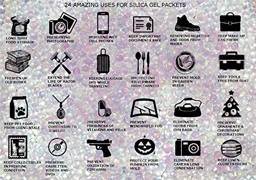 SHIELDPRO Silica Gel Desiccant 10 Gram – No Shelf-Life – Foil-Packed Moisture Absorbers Dehumidifiers (100) | The Storepaperoomates Retail Market - Fast Affordable Shopping
