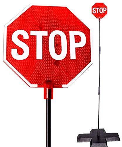 LED Stop Sign Parking Assistant for Garage with Flashing Signal | The Storepaperoomates Retail Market - Fast Affordable Shopping