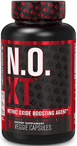 N.O. XT Nitric Oxide Supplement with Nitrosigine L Arginine & L Citrulline for Muscle Growth, Pumps, Vascularity, & Energy – Extra Strength Pre Workout N.O. Booster & Muscle Builder – 90 Veggie Pills