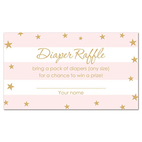 MyExpression.com 48 Twinkle Twinkle Little Star Diaper Raffles (Pink)
