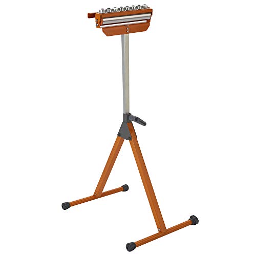 BORA Portamate PM-5093 Tri Function Pedestal Roller 11.25″ Polished Steel Roller, Ball Bearing Multi-Directional Rollers